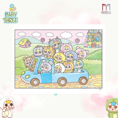 Sách Tô Màu - Baby Three 12 Con Giáp Ở Vương Quốc Ngọt Ngào - Minh Thắng