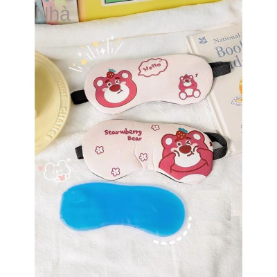 Tấm Che Bịt Mắt Có Túi Gel Làm Mát Giảm Căng Thẳng Kích thước 19x10 cm- Giao ngẫu nhiên