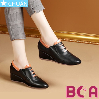 Giày đế xuồng nữ phối màu 4p RO624 ROSATA tại BCASHOP kết hợp thiết kế giày thể thao độc lạ và thời trang