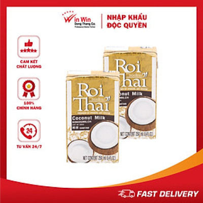 COMBO 2 Hộp Nước Cốt Dừa Roi Thai 250ml | Roi Thai Coconut Milk 250ml