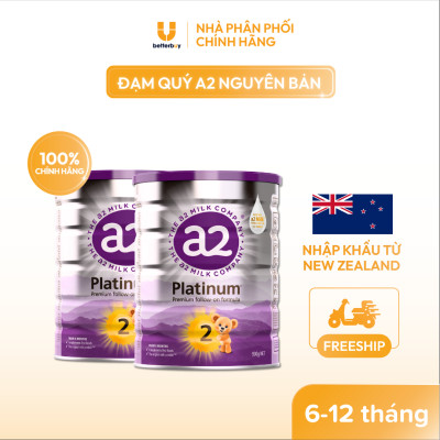 Sữa a2 Milk a2 Platinum Số 2 Lon 900g