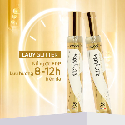 Nước hoa nữ thơm lâu chính hãng,nước hoa thùy tiên adopt Lady Glitter hương thơm kiêu sa dung tích 30ml