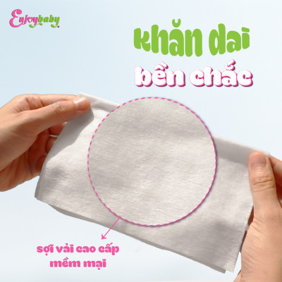 [MUA 8 TẶNG 1] COMBO 2 Khăn ướt ENJOY 100 tờ không mùi mềm mịn, dưỡng ẩm, tiện dụng an toàn cho bé