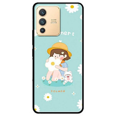 Ốp lưng dành cho Vivo V23 5G / S12 - Vivo Y15s / Y15A - Cô Gái Ôm Hoa Trắng