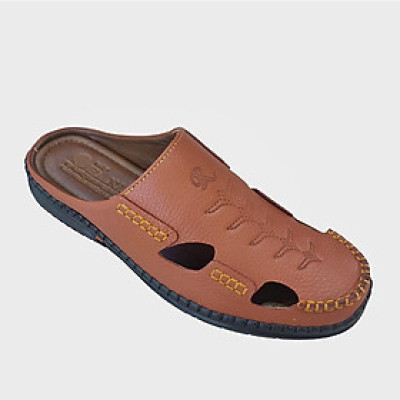 Dép Bít Mũi Nam HÀ NAM Da Bò Thật Cao Cấp GSB20106