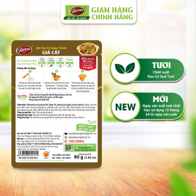 Gia vị Giả Cầy Barona 80g ướp ngon chuẩn vị không cần nêm nếm