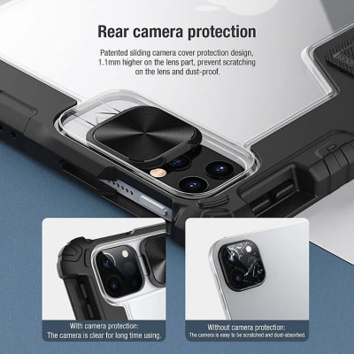 Bao da Nillkin cho iPad Pro 12.9 inch (2018/2020/2021/2022) M1 M2 Bumper Leather Case Pro (Có khe cắm bút Apple Pencil) - Hàng chính hãng