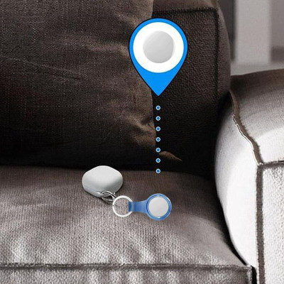 CINCATDY Bao Case Vỏ Bảo Vệ Silicone TPU Trong Suốt Keychain cho Apple AirTag