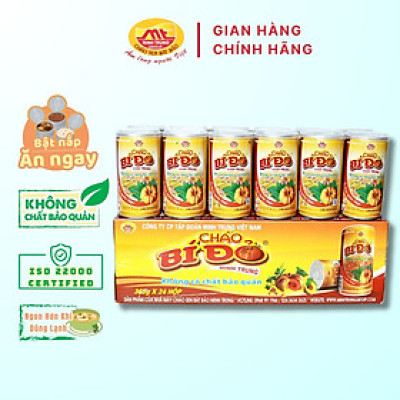 Cháo bí đỏ Minh Trung 365g - Cháo Bí Đỏ 24 (thùng 24 lon)