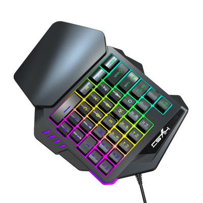 35 Phím Bàn phím chơi game HXSJ V100 Mini  có dây USB thay thế cho PUBG LOL CS Gamer
