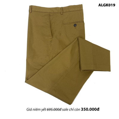 Quần kaki nam quần thô màu vàng chuẩn Form Slimfit chất liệu kaki bền đẹp cao cấp co giãn tốt tôn dáng   ALIGRO ALGK019