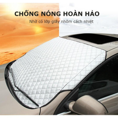 Tấm che chắn nắng kính lái dành cho ô tô Mazda 2 CAO CẤP 3 Lớp Chắn Nắng Cản Nhiệt
