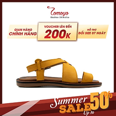 Dép Sandal Nam Da Bò Cao Cấp Tomoyo TMS10203