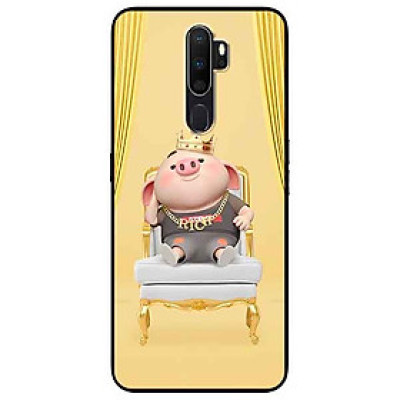 Ốp lưng in cho Oppo A9 2020 Mẫu Heo Vua