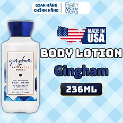 Body Mist Bath And Body Works Nam Nữ Chính Hãng Gingham, Xịt Thơm Body Toàn Thân Hương Nước Hoa 236ml