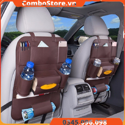 Túi treo đồ sau ghế ô tô da simili - Túi để đồ treo sau lưng ghế xe hơi da simili