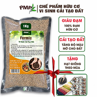 vi sinh Fermic PMP giúp cải tạo đất, tăng độ màu mỡ, phì nhiêu cho đất 1kg, 2kg
