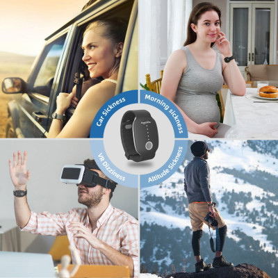 Thiết bị đeo tay chống nôn nói do say tàu xe, ốm nghén EmeTerm Fashion - đạt chứng nhận FDA/CE - Không dùng thuốc - Không tác dụng phụ - Pin sạc - Hàng chính hãng