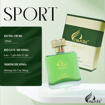 Nước hoa nam thơm lâu, Charme Sport 100ml, nam tính, năng động đầy cuốn hút, đúng chất quý ông