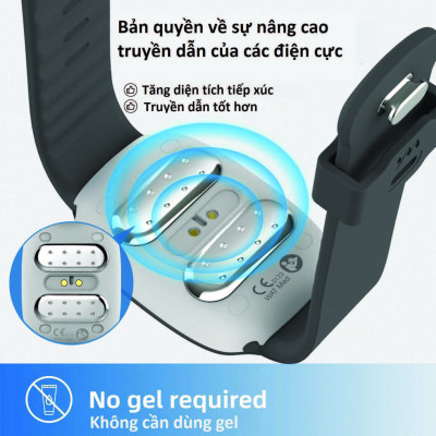 Thiết bị đeo tay chống nôn nói do say tàu xe, ốm nghén EmeTerm Fashion - đạt chứng nhận FDA/CE - Không dùng thuốc - Không tác dụng phụ - Pin sạc - Hàng chính hãng