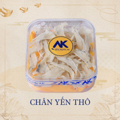 [Hàng chính hãng] Chân yến thô (50gr-100gr) - Chân yến thô ít lông, sạch, nguyên chất - Tặng Nhíp nhặt lông yến - Yến Ngon AK