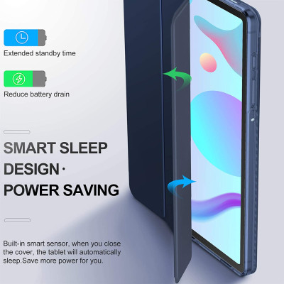 Case bao da chống sốc cho Samsung Galaxy Tab S6 Lite 2022 / 2020 10.4 inch (SM - P615 / P610) hiệu HOTCASE thiết kế siêu mỏng hỗ trợ Smartsleep, gập nhiều tư thế, mặt da siêu mịn - hàng nhập khẩu