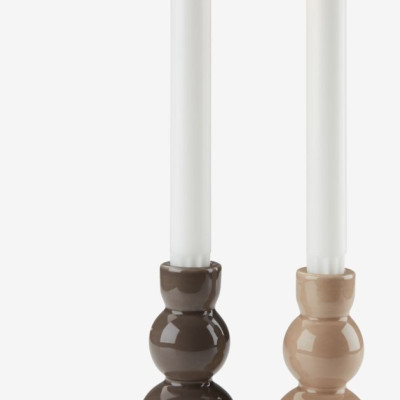 Chân nến | JYSK Andreas | gốm dolomite | nhiều màu | DK7xC13cm