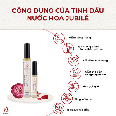 COCO BY JUBILÉ - Tinh dầu nước hoa Pháp Nữ Minisize Dạng lăn 3ml Thơm Lâu, Sang Trọng, Quyến Rũ