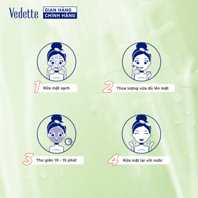 Mặt nạ đất sét Vedette Than Hoạt Tính 145g (TPM282)