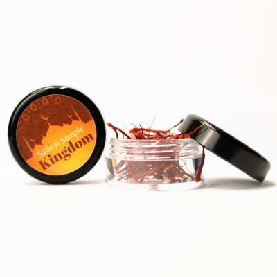 Saffron Kingdom Herb nhụy hoa nghệ tây Iran hộp 0.2 gram, hàng chính hãng super negin thượng hạng (Tặng bình nước thủy tinh)
