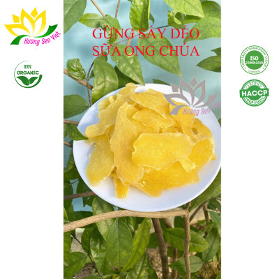 GỪNG SẤY DẺO SỮA ONG CHÚA HỘP 90G - HƯƠNG SEN VIỆT