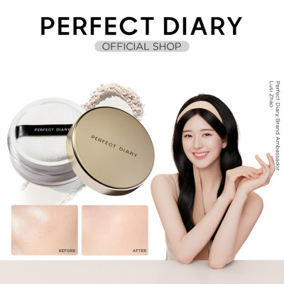Phấn phủ kiềm dầu PERFECT DIARY chống thấm nước kiểm soát dầu lên đến 12h với 3 màu tùy chọn 7g
