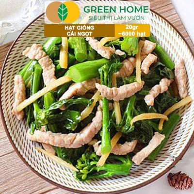 Hạt Giống Rau Cải Ngọt Greenhome, Gói 20g~6000 hạt, Dễ Trồng Quanh Năm, Nảy Mầm Cao, Thu Hoạch Nhanh, Năng Suất Cao R03