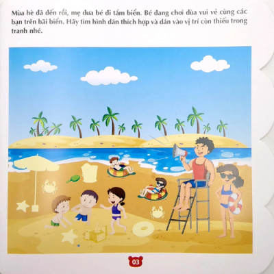 Bóc Dán Hình Thông Minh IQ - EQ - CQ - Sticker For Kids Cuốn 1 (2-8t) - Tái Bản