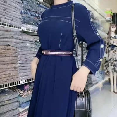 Đầm xếp ly cao cấp thanh lịch Myqlothing.