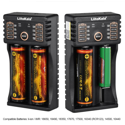 Bộ sạc pin thông minh Liitokala Lii-202 cho 1.2V / 3.7V / 3.2V / 3.85V AA / AAA 18490/18350/16340/14500/10440 NiMH Lithium