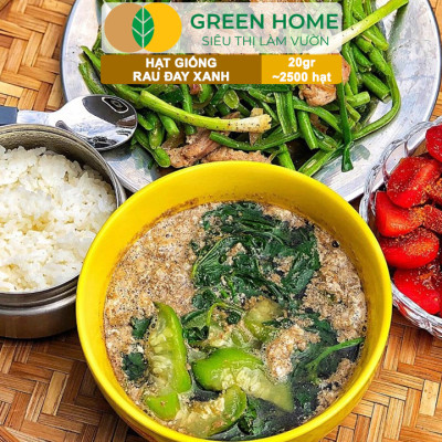 Hạt Giống Rau Đay Xanh GreenHome, Gói 20gr~2500 hạt , Dễ Trồng Quanh Năm, Thu Hoạch Nhanh R23
