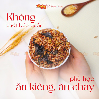 Gạo lứt giảm cân ăn liền Mailey Túi 150g - gạo lứt sấy rong biển/ cháy tỏi ăn kiêng healthy eat clean