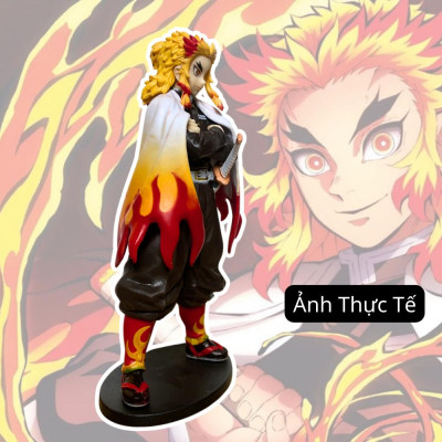 Mô hình Viêm Trụ Rengoku 17Cm KINGFIGU Cao Cấp Thanh Gươm Diệt Quỷ Cao Cấp, Figure Kimetsu no Yaiba