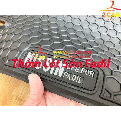Thảm sàn, Thảm lót sàn xe Vinfast Fadil 2018-2022 cao su đúc, vân tổ ong, không mùi, MẪU NISSIN