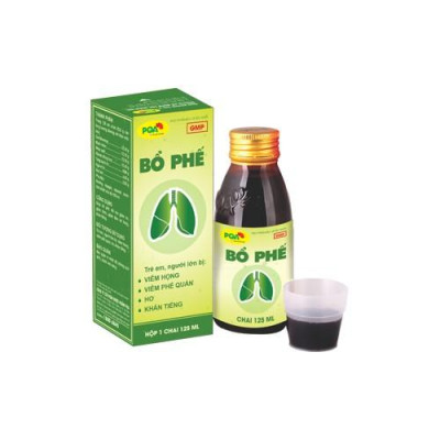 Bổ Phế Không Đường PQA Hỗ Trợ Giảm Ho, Đau Rát Họng Và Khản Tiếng Hộp 125ml
