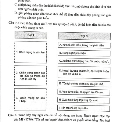 Bài Tập Lịch Sử 11 (Cánh Diều) (2023)