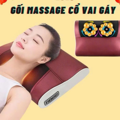Gối Massage Hồng Ngoại Cao Cấp 20 Bi – Massage Toàn Thân, Tốt Cho Tuần Hoàn Máu