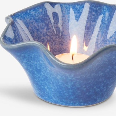 Cốc nến | JYSK Darian | gốm | xanh | DK12xC6cm