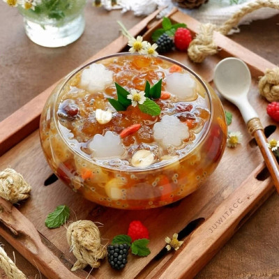 Chè Dưỡng Nhan Lý Tưởng Nấm Tuyết Đông Trùng Hạ Thảo 50g