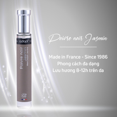 Nước hoa chính hãng,nước hoa adopt Poivre Noir Jasmin hương thơm ấm áp phong cách trẻ trung nam tính dung tích 30ml