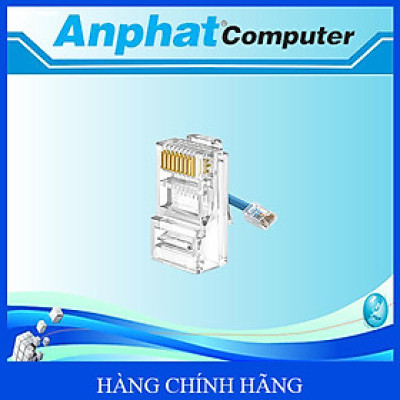 Đầu Bấm Mạng ENSOHO RJ-45 Cat 6 Xuyên Thấu EN-EZRJ45C6B ( 100 cái/túi ) - Hàng Chính Hãng 