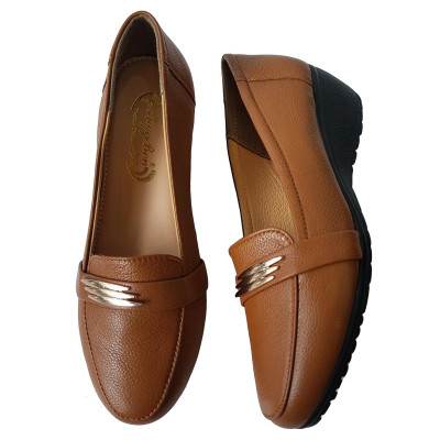 Giày lười nữ da bò thật BIGGBEN cao cấp BB115