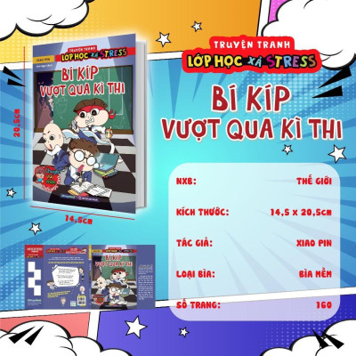 Sách - Truyện Tranh Lớp Học Xả Stress - Bí Kíp Vượt Qua Kì Thi - Megabook