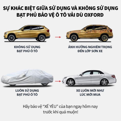 Bạt che nắng, chống nắng ô tô kích thước S, M, L, YM, YL 3 lớp có phản quang thông dụng